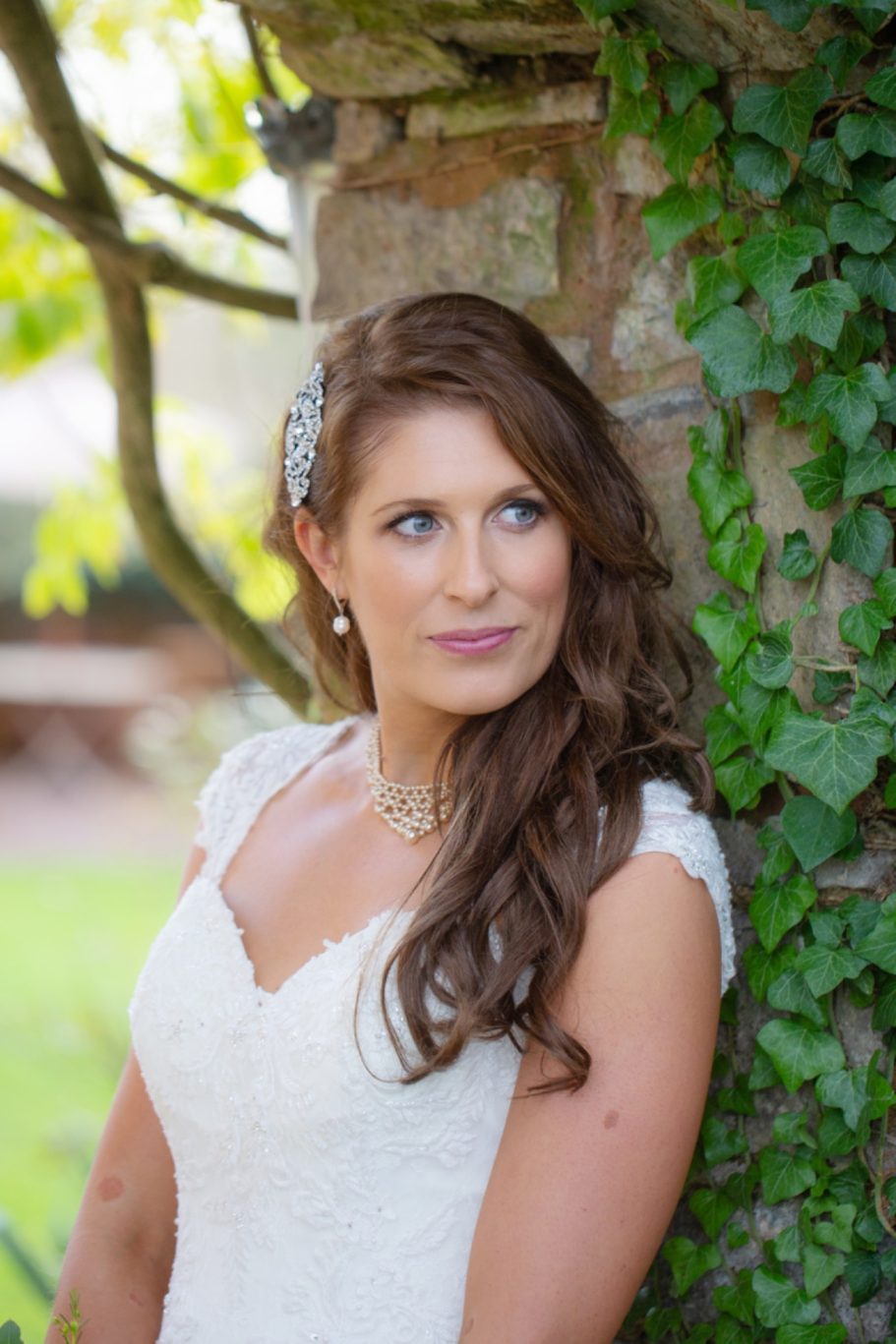 Soft glam wedding makeup