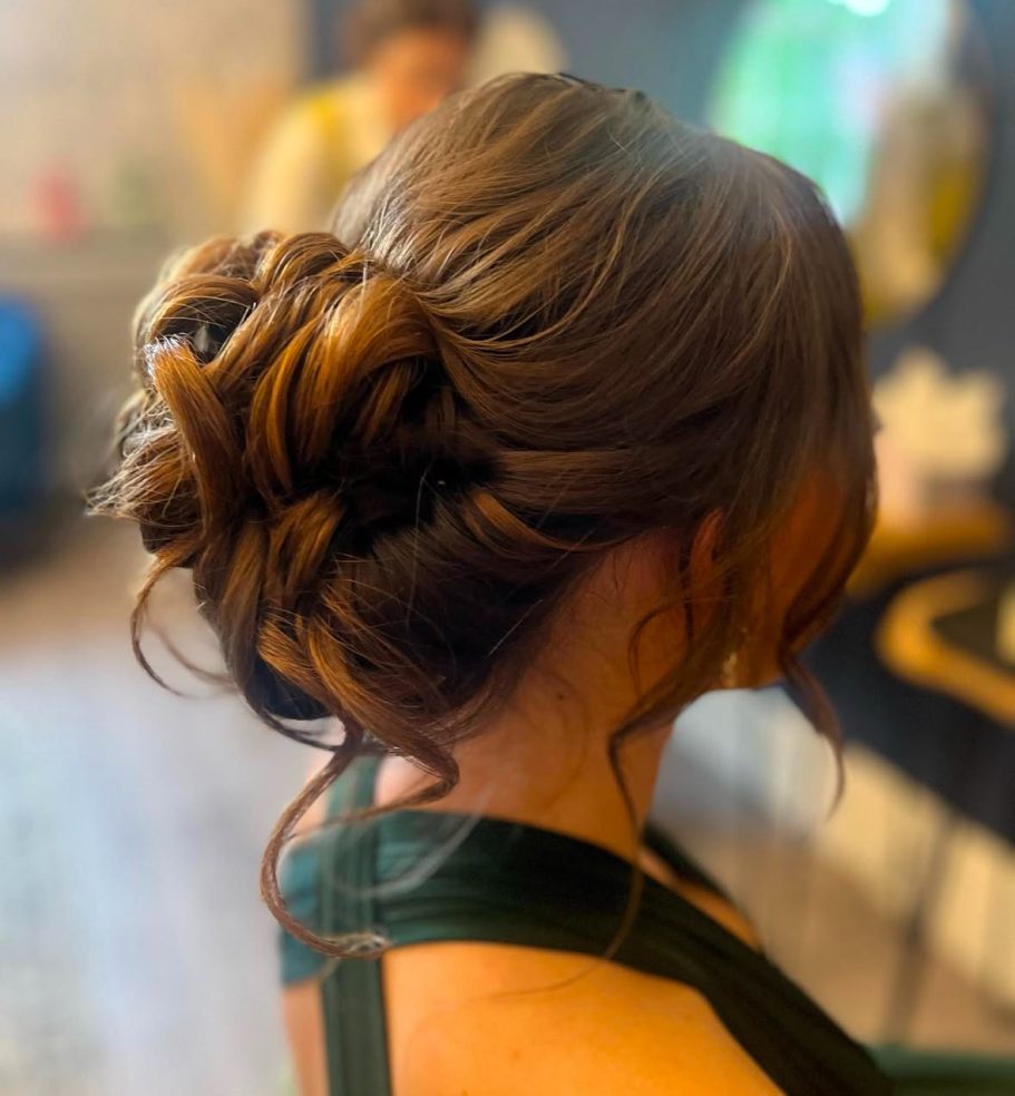 Bridesmaid updo, Redditch hair & Makeup artist